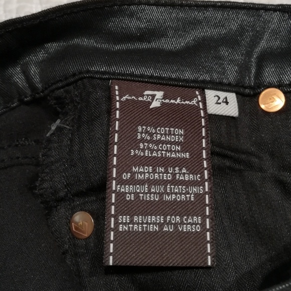 7 For All Mankind Skinny Metallic Jean - Picture 7 of 8